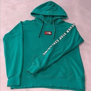 The North Face Never Stop Exploring Drawstring Pullover Aqua Green Women's M